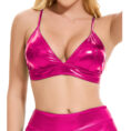 hot pink metallic top
