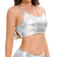 metallic bralette top