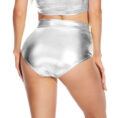 metallic hot pants
