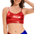 shiny crop top