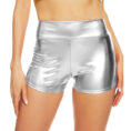 主图 silver booty shorts